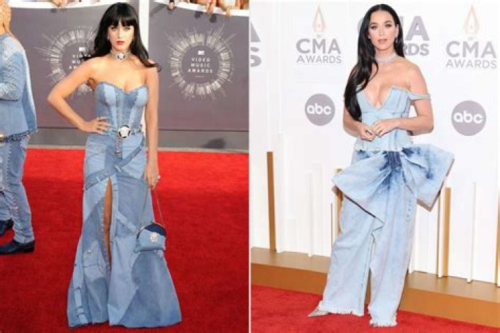 
Katy Perry’s Denim CMA Awards Look Is Reminiscent of Her Viral 2014 VMAs Dress 